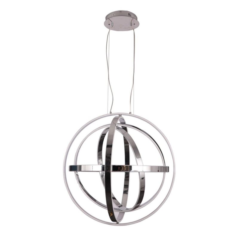 Żyrandol Milagro Copernicus 1495 chromowany-biały szerokość 85 cm wbudowany LED 260W 1 szt.