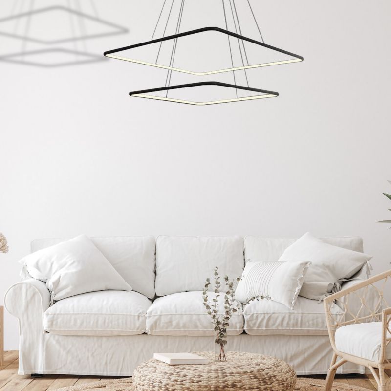 Żyrandol Milagro Nix 5182 czarny szerokość 60 cm wbudowany LED 50W 1 szt.