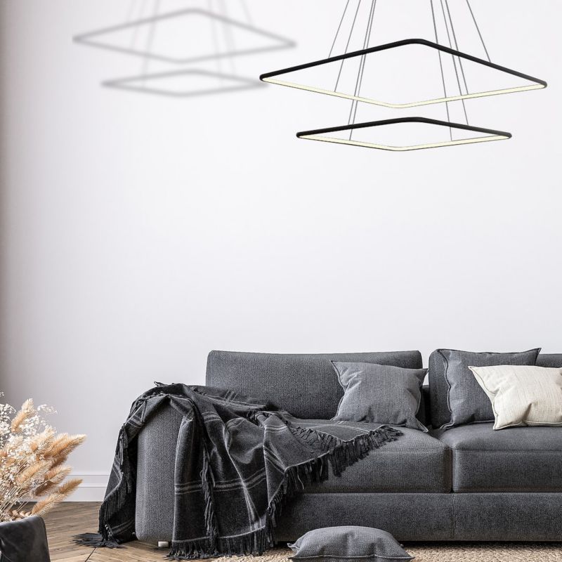 Żyrandol Milagro Nix 5182 czarny szerokość 60 cm wbudowany LED 50W 1 szt.