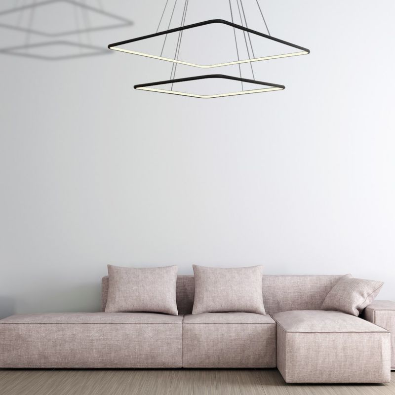 Żyrandol Milagro Nix 5182 czarny szerokość 60 cm wbudowany LED 50W 1 szt.