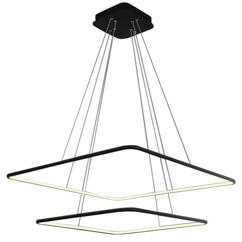 Żyrandol Milagro Nix 5182 czarny szerokość 60 cm wbudowany LED 50W 1 szt.