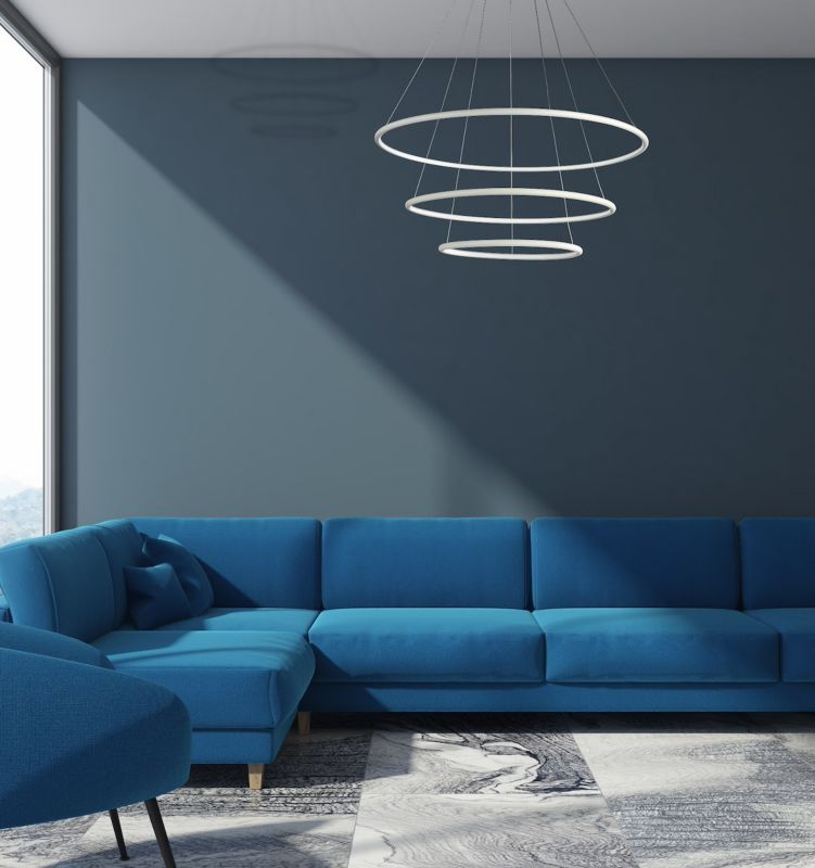 Żyrandol Milagro Orion 5038 biały szerokość 80 cm wbudowany LED 99W 1 szt.