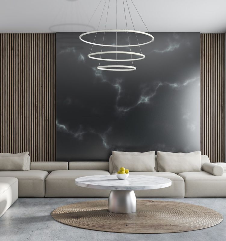 Żyrandol Milagro Orion 5038 biały szerokość 80 cm wbudowany LED 99W 1 szt.