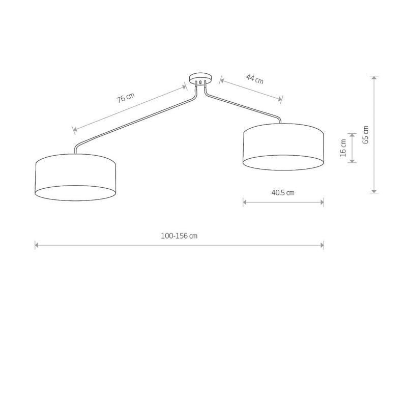 Żyrandol Nowodvorski Lighting Falcon 5098 czarno-biały regulowana 6xE27 x 25W 1 szt.