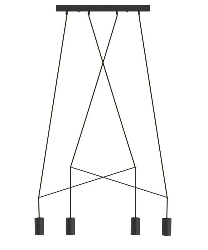 Żyrandol Nowodvorski Lighting Imbria czarny wym: 130 x 90 x 50 cm 4xGU10 x 35W 1 szt.