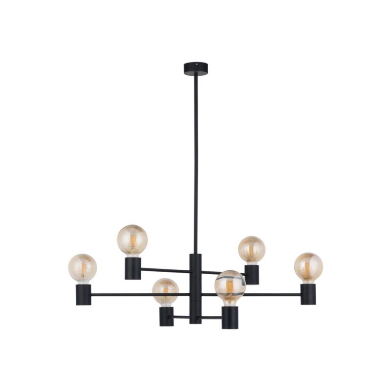 Żyrandol Nowodvorski Lighting Radius czarny wym: 85 x 77,5 x 77,5 cm 6xE27 x 60W 1 szt.