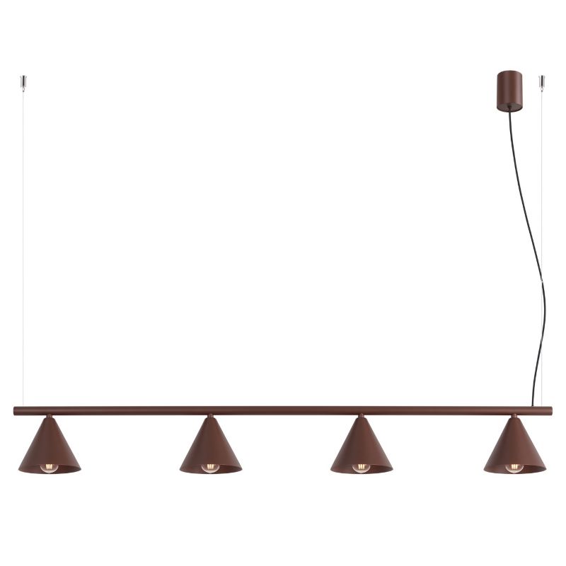 Żyrandol NOX 4L brązowa Sollux Lighting 1 szt.