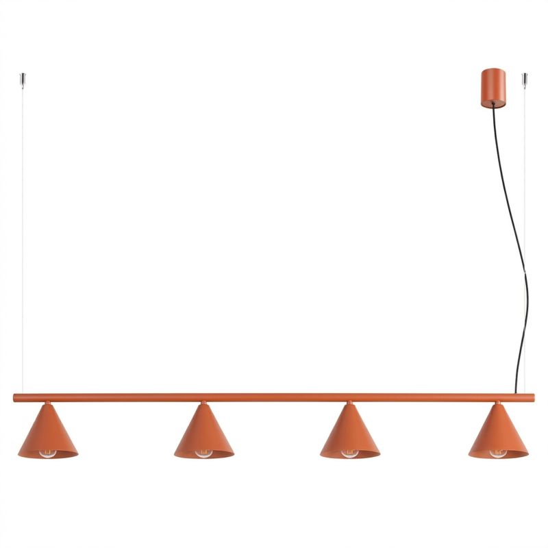 Żyrandol NOX 4L ochra czerwona Sollux Lighting 1 szt.