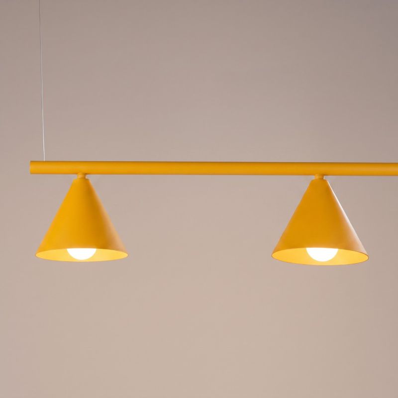 Żyrandol NOX 4L żółta Sollux Lighting 1 szt.