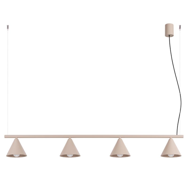 Żyrandol NOX 4L taupe Sollux Lighting 1 szt.
