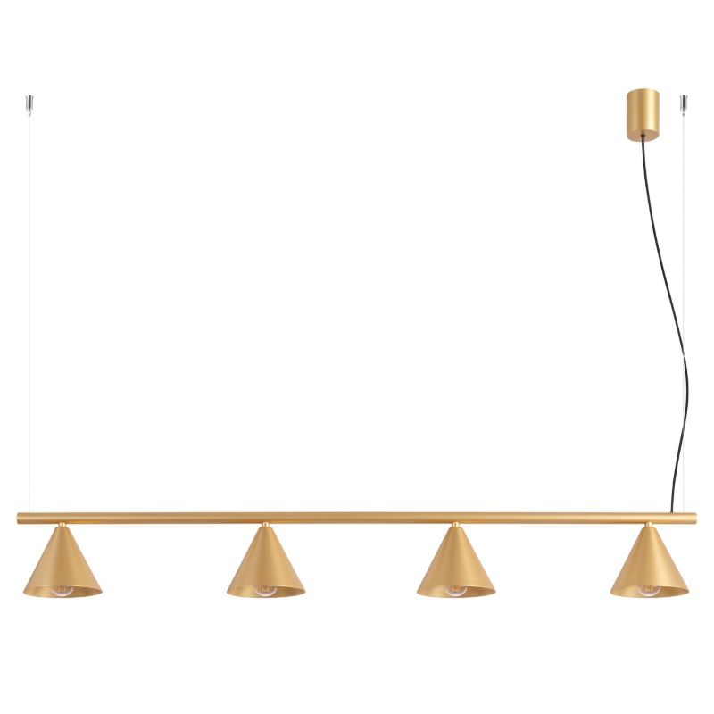 Żyrandol NOX 4L złota Sollux Lighting 1 szt.