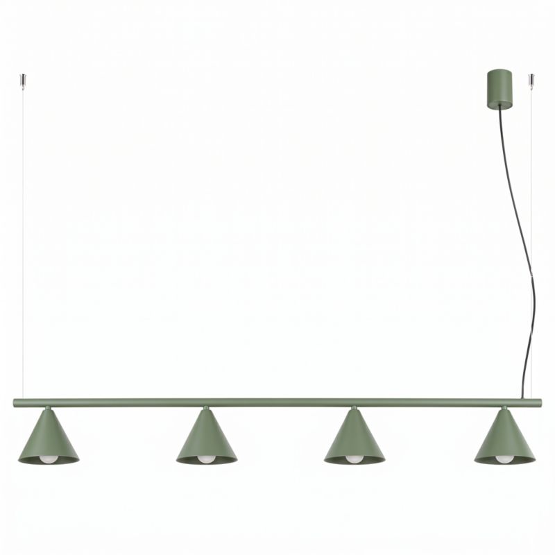 Żyrandol NOX 4L zielona oliwka Sollux Lighting 1 szt.