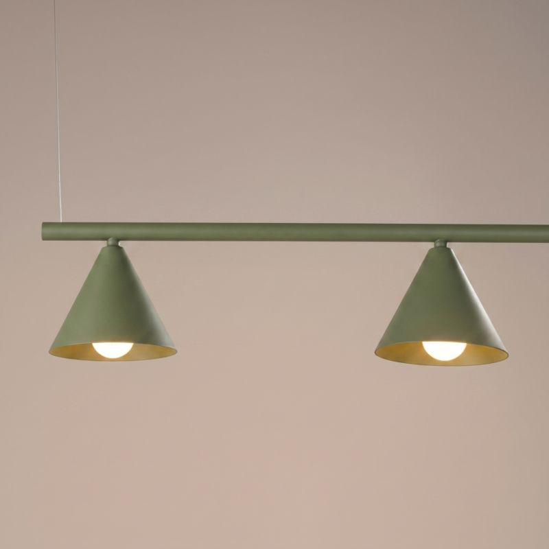 Żyrandol NOX 4L zielona oliwka Sollux Lighting 1 szt.
