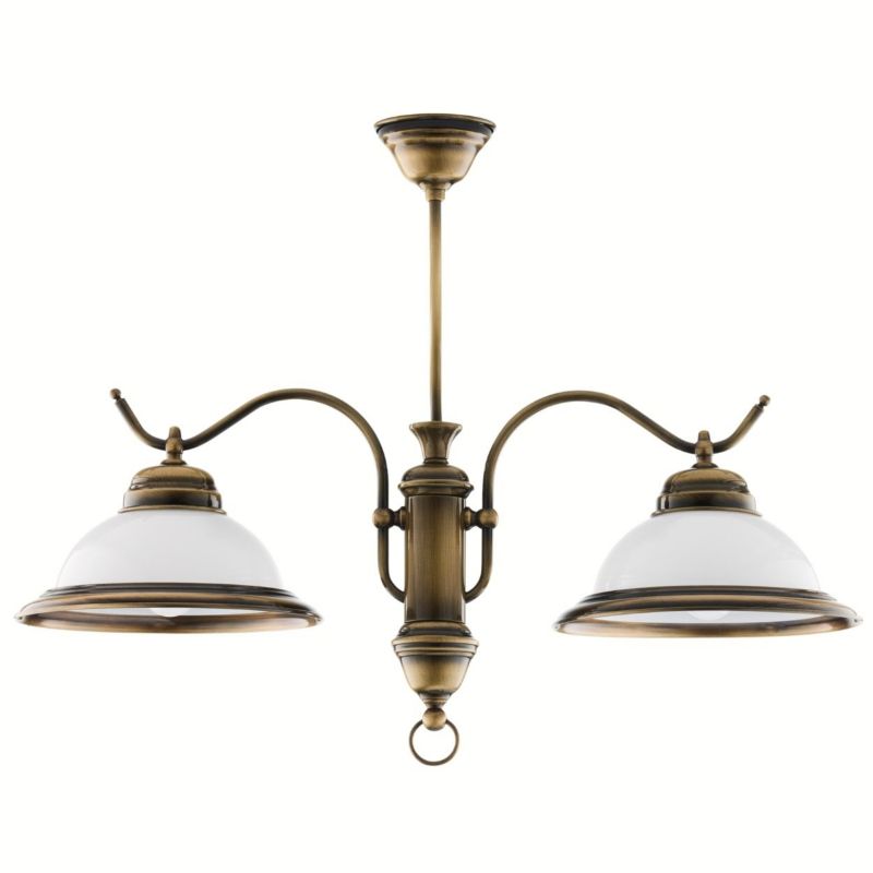 Żyrandol OPAL Jupiter mosiądz patynowany 2xE27 15W IP20 67 x 67 x 48 cm 1 szt.