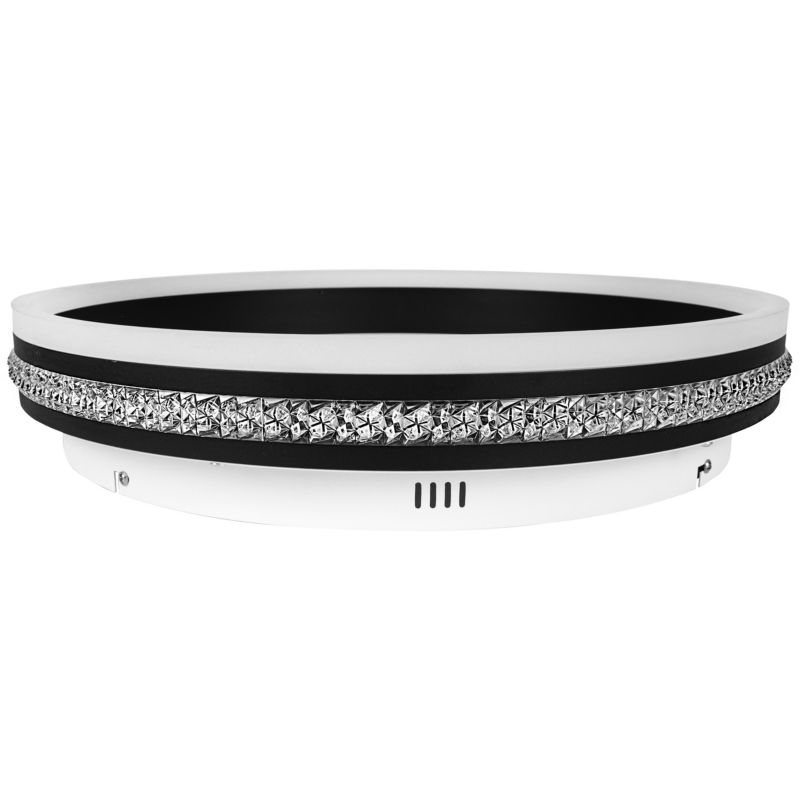 Żyrandol plafon LED XUDO 48W 50cm Biały neutralny 4000K 1900lm Czarny 1 szt.