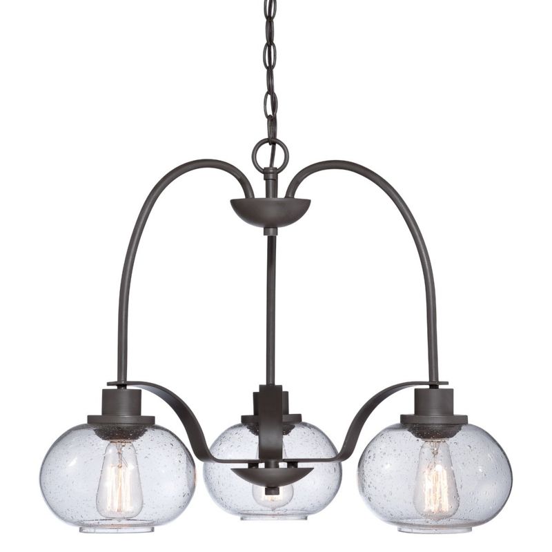 Żyrandol Quoizel Trilogy stary brąz  3 x E27 x 20W IP20 wym: 179,5 x 56 x 56 cm - 1 szt.