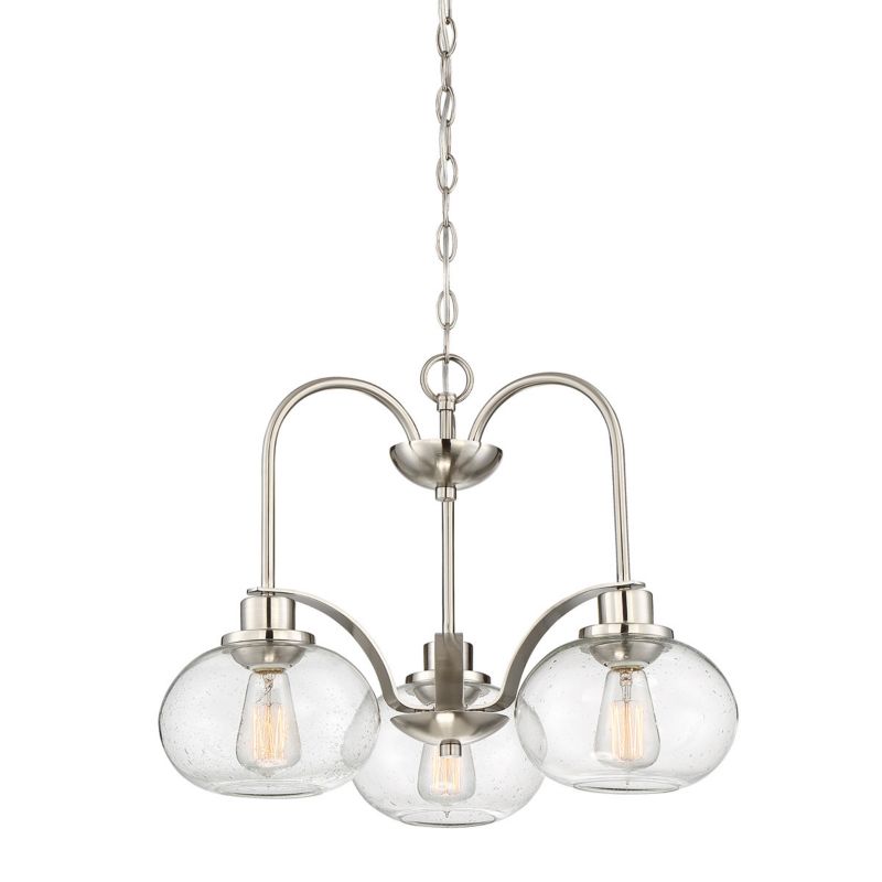 Żyrandol Quoizel Trilogy szczotkowany nikiel  3 x E27 x 20W IP20 wym: 179,5 x 56 x 56 cm - 1 szt.