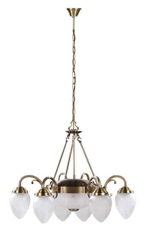 Żyrandol Rabalux Annabella brązowo-biały  2 x E27 x 20W IP20 wym: 110 x 70 x 70 cm - 1 szt.