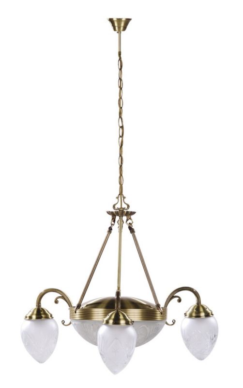 Żyrandol Rabalux Annabella brązowo-biały  3 x E27 x 20W IP20 wym: 110 x 70 x 70 cm - 1 szt.