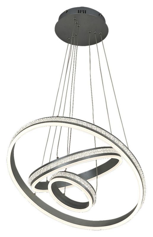 Żyrandol Rabalux Avalon szczotkowane aluminiowo-biały LED 75W 4000K 4730lm  wym: 130 x 60 x 60 cm metal - 1 szt.