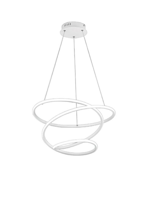 Żyrandol RL Bologna biały wym: 150 x 50 x 50 cm wbudowany LED 36W 1 szt.
