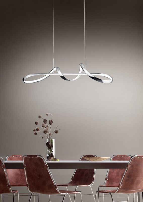 Żyrandol RL Perugia 5823 srebrny spirala wbudowany LED 37W 1 szt.