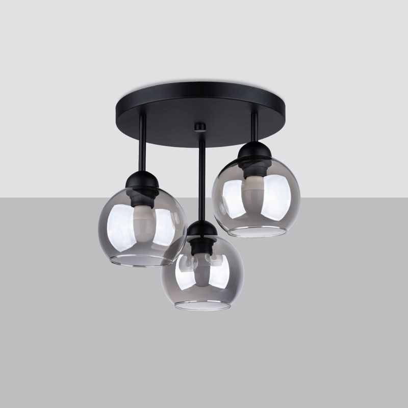 Żyrandol Sollux Lighting ALINO 3 czarny 1 szt.