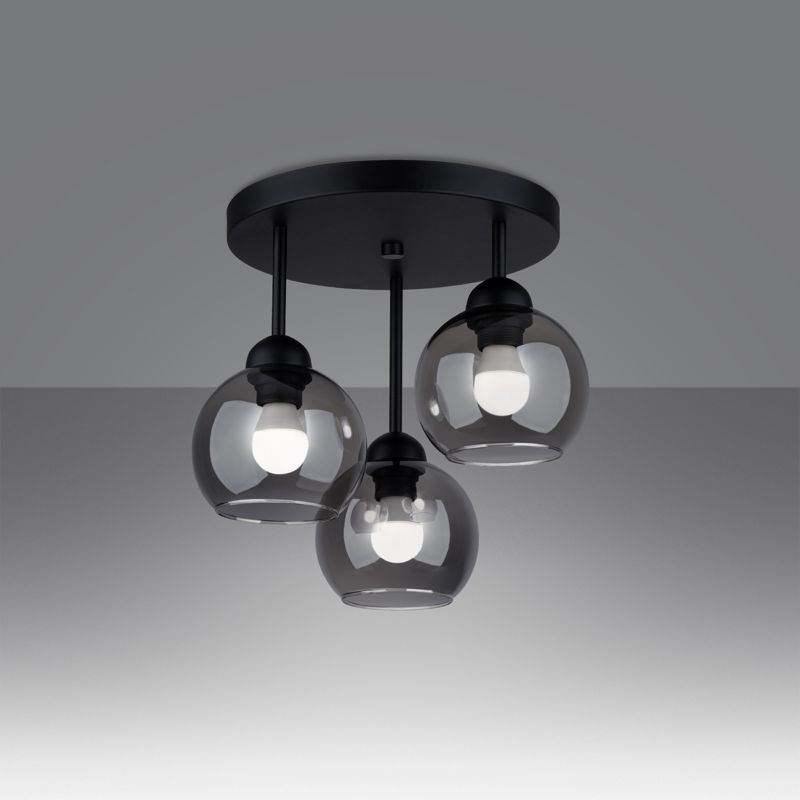 Żyrandol Sollux Lighting ALINO 3 czarny 1 szt.