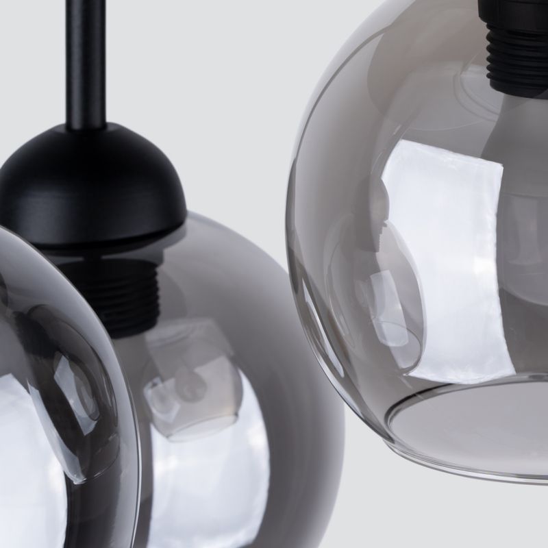 Żyrandol Sollux Lighting ALINO 3 czarny 1 szt.