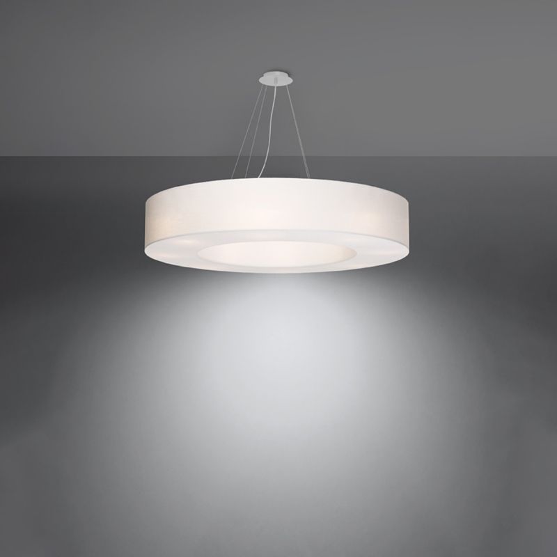 Żyrandol Sollux Lighting SATURNO 90 biały 1 szt.