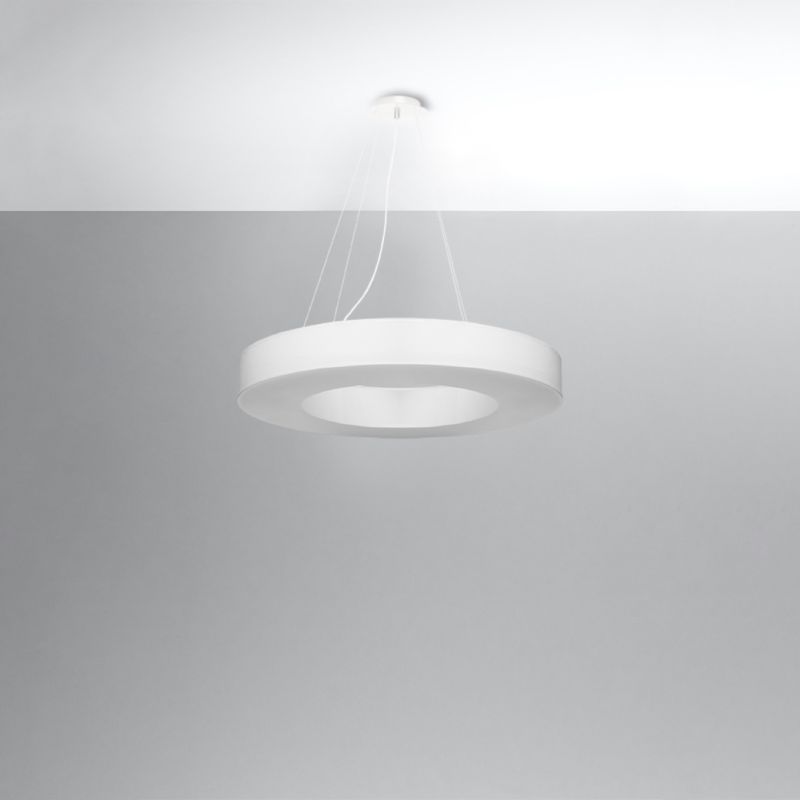 Żyrandol Sollux Lighting SATURNO SLIM 70 biały 1 szt.