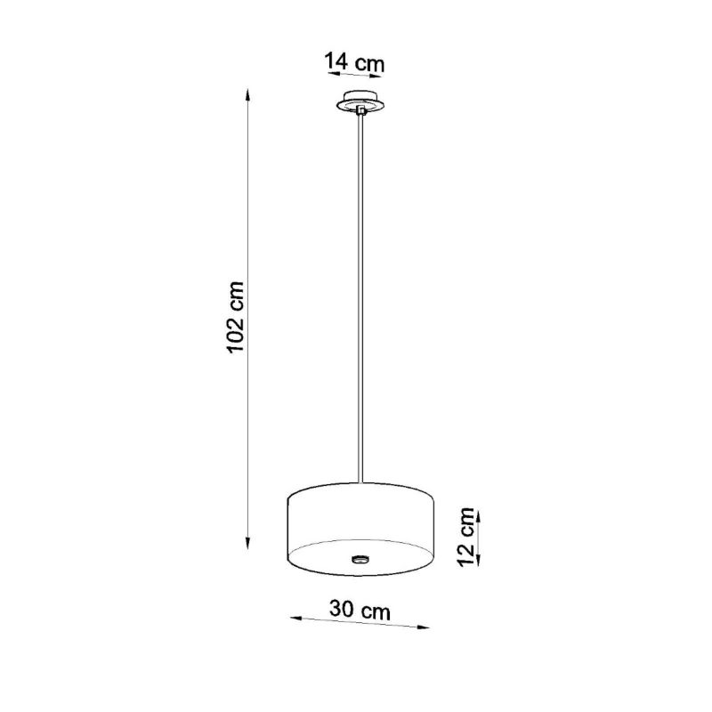 Żyrandol Sollux Lighting SKALA 30 czarny 1 szt.