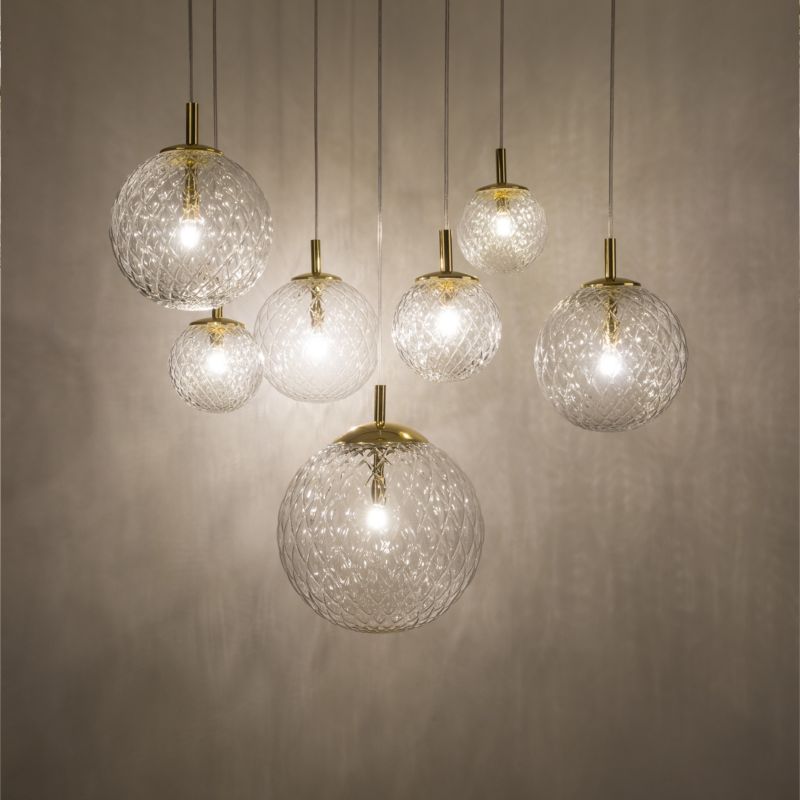 Żyrandol TK-Lighting Cadix złoto-przezroczysty wym: 150 x 200 x 200 cm 7xG9 x  1 szt.