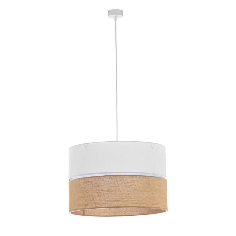 Żyrandol TK-Lighting Linobianco biało-beżowy wym: 115 x 50 x 50 cm 3xE27 x  1 szt.