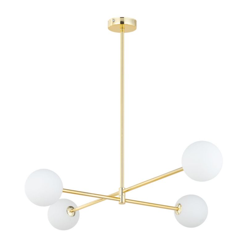 Żyrandol TK-Lighting Sarius złoto-biały wym: 61 x 68 x 90 cm 4xG9 x  1 szt.