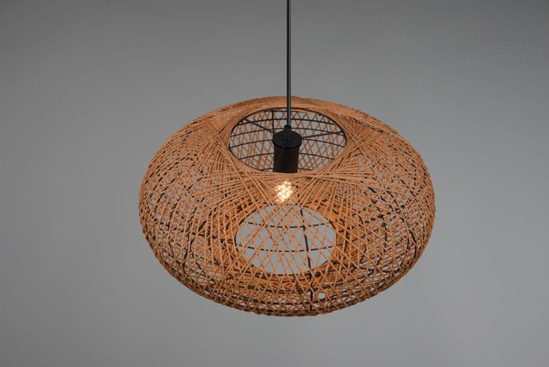 Żyrandol Trio Hedda brązowo-czarny wym: 150 x 52 x 52 cm 1xE27 x  1 szt.
