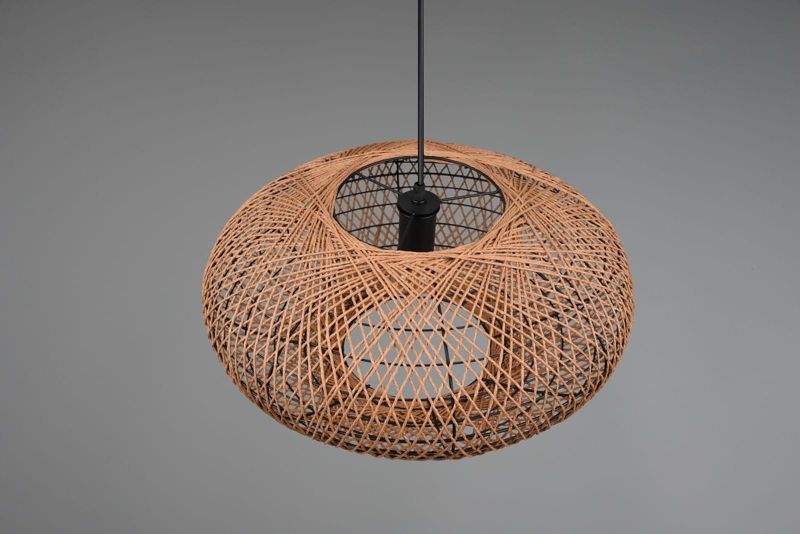 Żyrandol Trio Hedda brązowo-czarny wym: 150 x 52 x 52 cm 1xE27 x  1 szt.