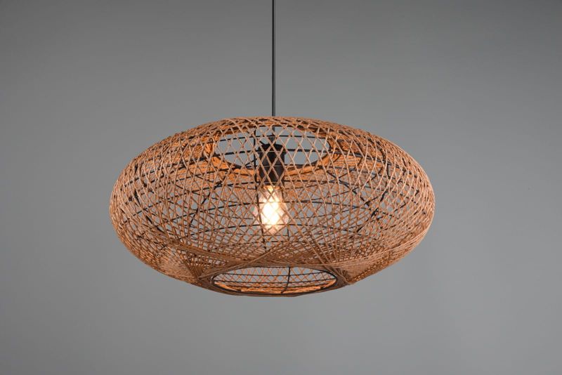 Żyrandol Trio Hedda brązowo-czarny wym: 150 x 52 x 52 cm 1xE27 x  1 szt.