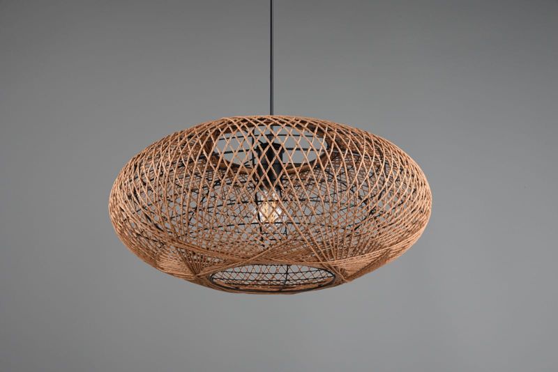 Żyrandol Trio Hedda brązowo-czarny wym: 150 x 52 x 52 cm 1xE27 x  1 szt.