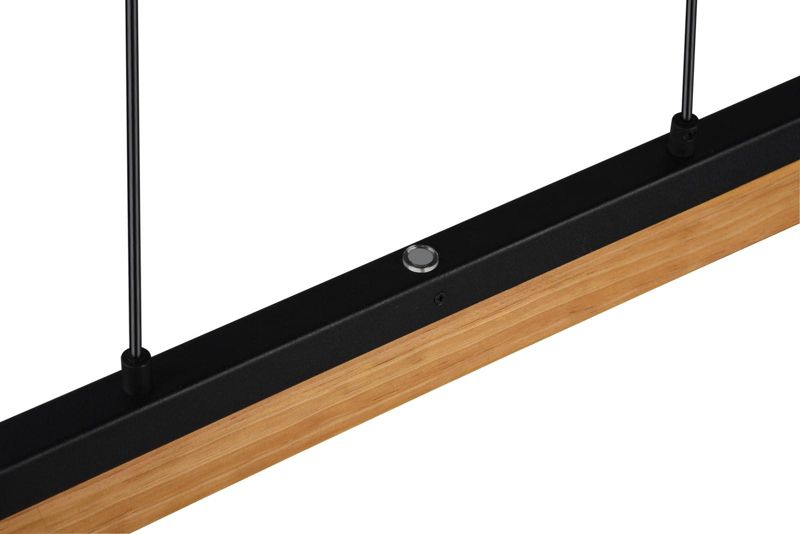 Żyrandol Trio Kerala 2455 janse drewno-czarny pilot wbudowany LED 25W 1 szt.