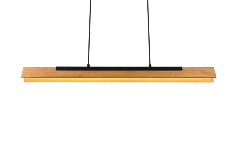 Żyrandol Trio Kerala 2455 janse drewno-czarny pilot wbudowany LED 25W 1 szt.