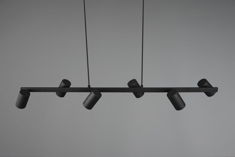 Żyrandol Trio Marley czarny wym: 150 x 115 x 115 cm 6xGU10 x  1 szt.