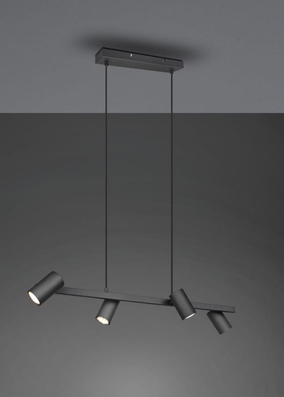 Żyrandol Trio Marley czarny wym: 150 x 80 x 80 cm 4xGU10 x 35W 1 szt.