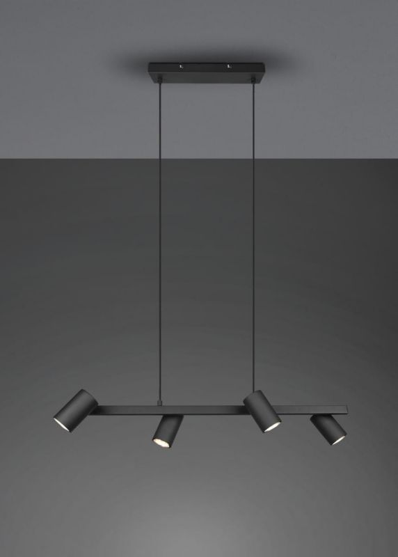 Żyrandol Trio Marley czarny wym: 150 x 80 x 80 cm 4xGU10 x 35W 1 szt.