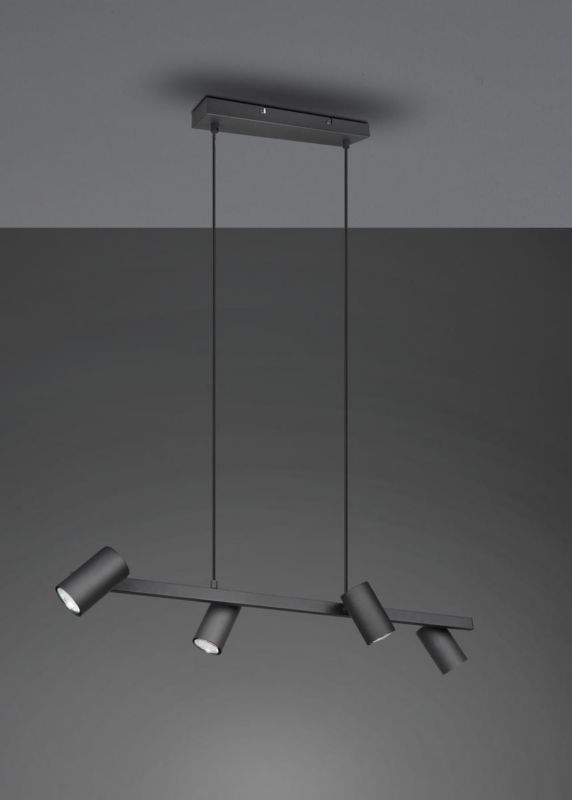 Żyrandol Trio Marley czarny wym: 150 x 80 x 80 cm 4xGU10 x 35W 1 szt.