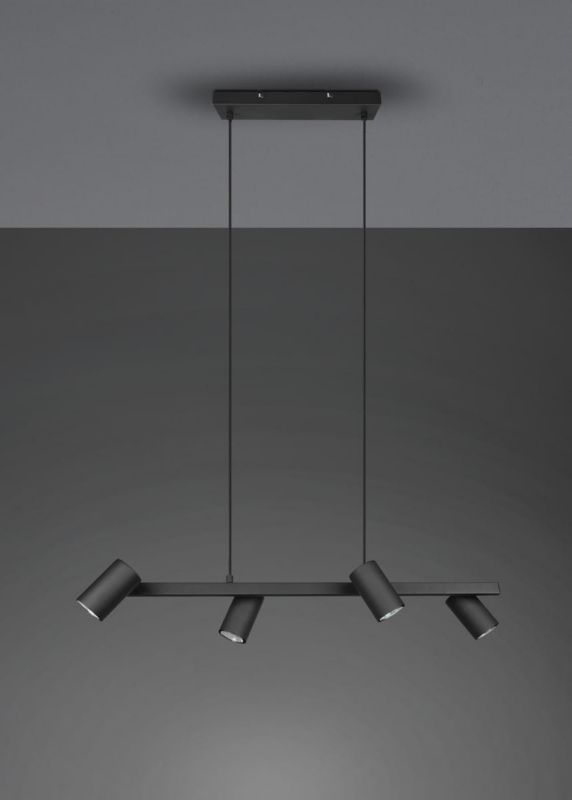 Żyrandol Trio Marley czarny wym: 150 x 80 x 80 cm 4xGU10 x 35W 1 szt.