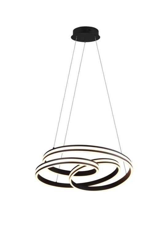 Żyrandol Trio Yara czarno-biały wym: 150 x 60 x 60 cm wbudowany LED 60W 1 szt.