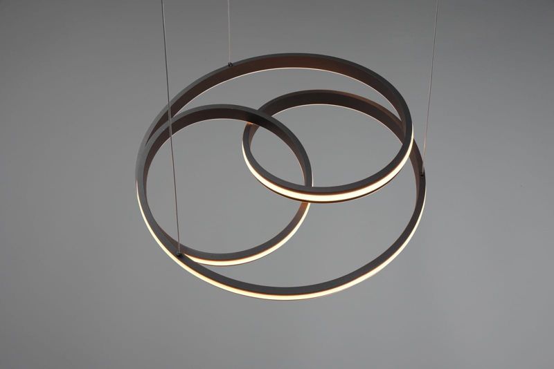 Żyrandol Trio Yara czarno-biały wym: 150 x 60 x 60 cm wbudowany LED 60W 1 szt.