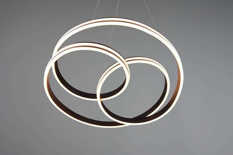 Żyrandol Trio Yara czarno-biały wym: 150 x 60 x 60 cm wbudowany LED 60W 1 szt.