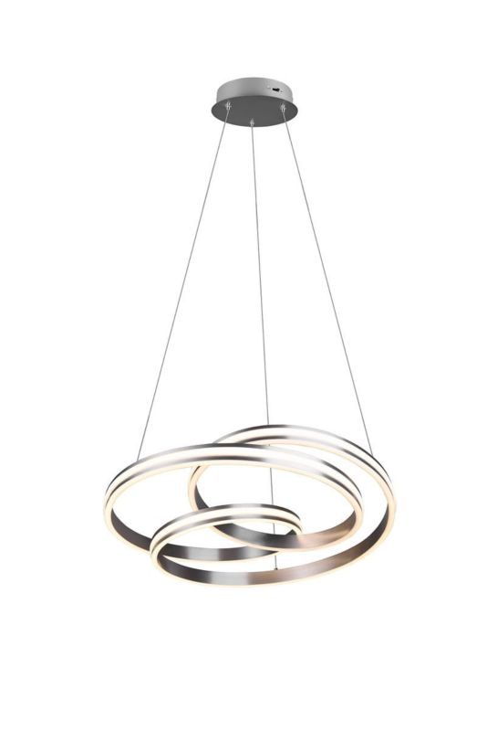 Żyrandol Trio Yara srebrno-biały wym: 150 x 60 x 60 cm wbudowany LED 60W 1 szt.